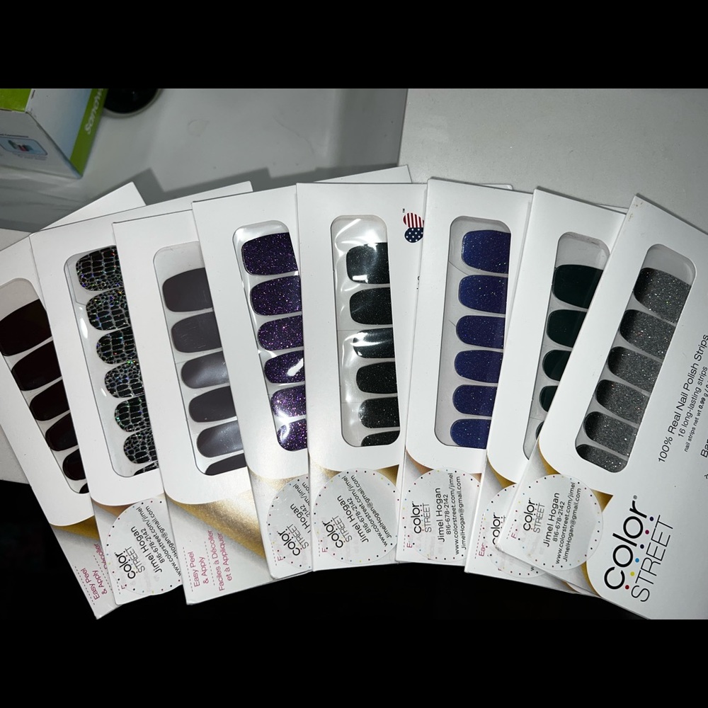 Color Street Nail Polish Strips Lot of 8